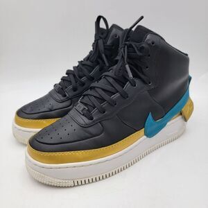 Nike Air Force 1 High Jester XX Women’s Sz 9 Black Blue Gold AR0625-001 Sneakers